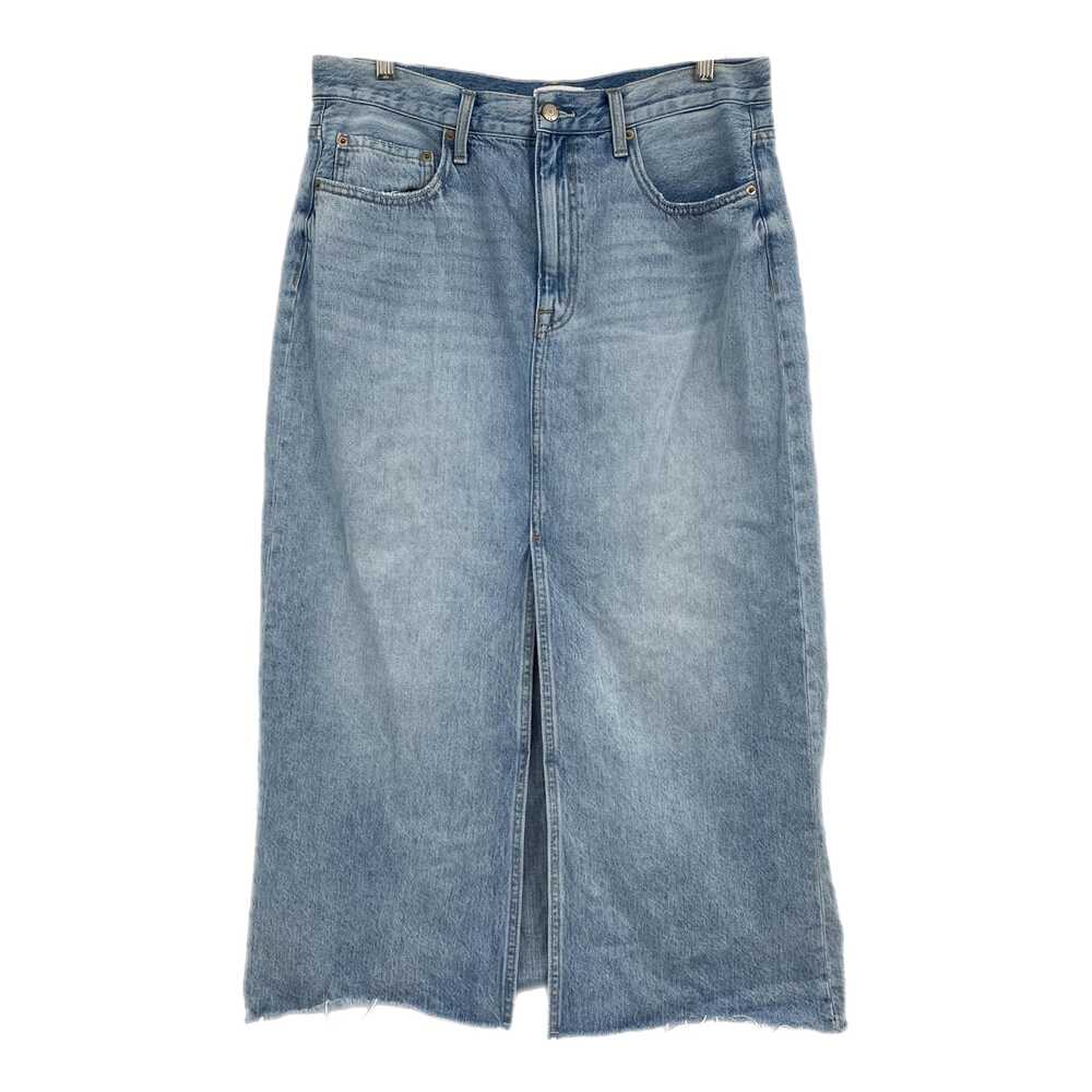 Pistola Blue Midi Skirt Light Wash Denim Straight Pencil | Womens 14